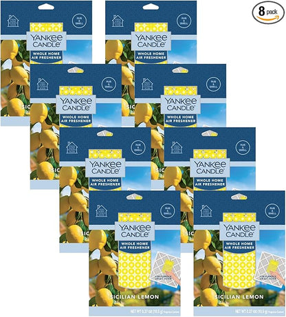 Yankee Candle Sicilian Lemon Whole Home Air Freshener (Pack of 8)