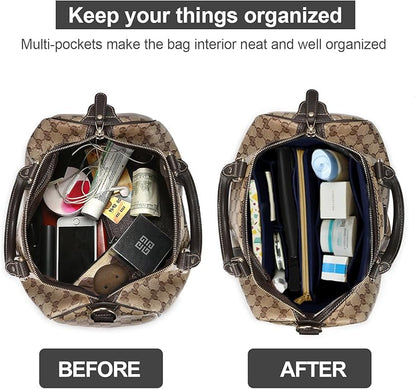 OMYSTYLE Purse Organizer Insert, Felt Tote Bag Organizer Insert with 5 Sizes, Handbag Dividers for Inside Purse, Compatible with Longchamp, Neverful, Speedy and More