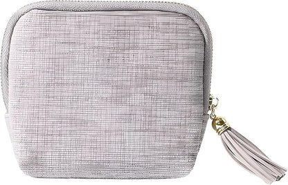 Travel Jewelry Case, Small High-End Large-Capacity Tassel Storage Bag Gifts for Women, Pouch Bags with Zipper, Velvet Jewelry Organizer Storage Bag for Bracelet Rings Earring (Gray)