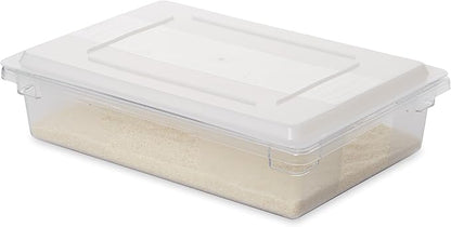 Rubbermaid Commercial Products Food Storage Box Lid for 8.5, 12.5, 16.5, and 21.5 Gallon Sizes, White (FG350200WHT) (Pack of 3)