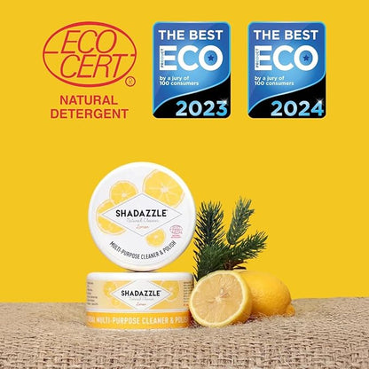 Shadazzle Natural All Purpose Cleaner and Polish – Eco friendly Multi-purpose Cleaning Product (3 Pack, Lemon)
