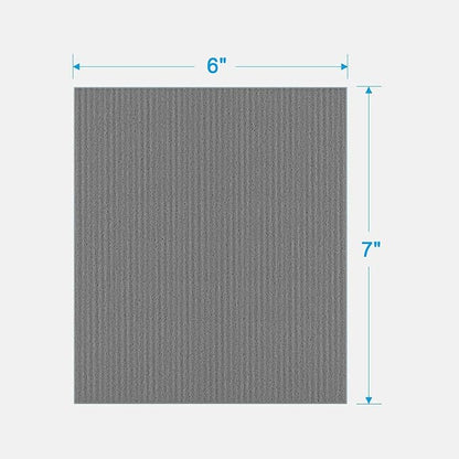 HOMEXCEL Swedish Dishcloths for Kitchen 20 Pack, Sponge Dish Cloth for Counters & Washing Dishes, Reusable and Absorbent Paper Towels, Grey