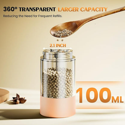 Electric Salt and Pepper Grinder Set Automatic Battery Pepper Mill Shakers Adjustable Coarseness Upgraded Larger Capacity with Led Home and Kitchen Appliances Birthday Gifts for Women Mom
