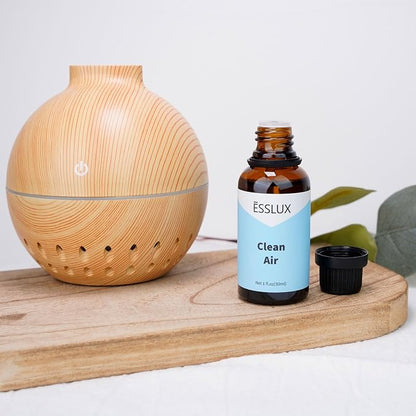 Clean Air Fragrance Oil - ESSLUX Aromatherapy Essential Scented Oils for Diffuser, Massage, Soap, Candle Making Scents, Perfume, Home Fragrance, 30 ml