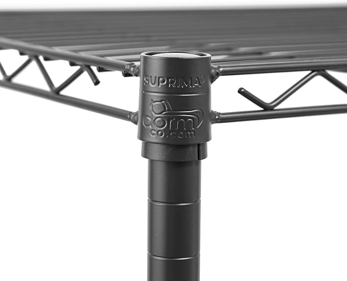 DormCo Over the Bed Shelf Supreme - Suprima® Adjustable Shelving - Black