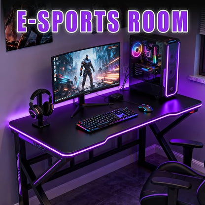 RadiantFlux Purple Light Strip, 30Ft Flexible LED Purple Light with kit, 540 lamp Beads, 24V LED Light, Non-Waterproof for Indoor Fluorescent Dance Party, Stage, Birthday, Wedding, Dark Party