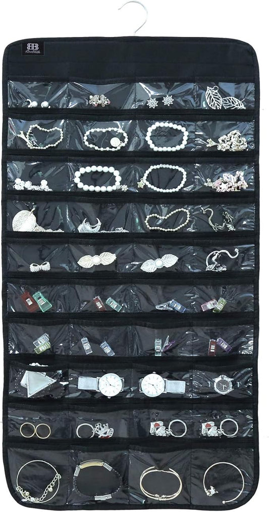 BB Brotrade Hanging Jewelry Organizer,Accessories Organizer,80 Pocket Organizer for Holding Jewelries