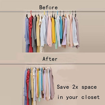 Modern Non-Slip Hangers, 20 Pack with Hooks, Heavy Duty Coat Hangers for Wardrobe Organization, Suit Hangers for Space Saving