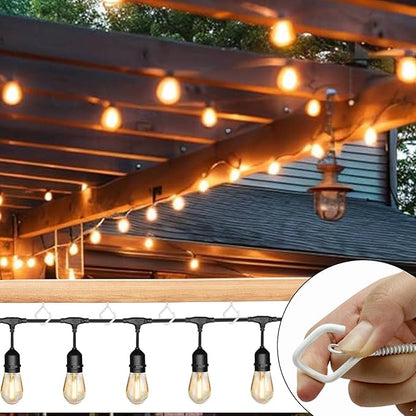 15 Pcs White Eye Hooks Screw Heavy Duty,Ceiling Hooks for Hanging Plants,String Lights,Cup,Wind Chime,Bird Feeders. Plant Hanger Indoor&Outdoor