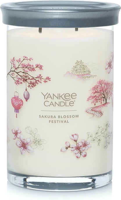 Yankee Candle Sakura Blossom Festival Scented Signature 20oz Large Tumbler 2-Wick Candle Over 60 Hours of Burn Time