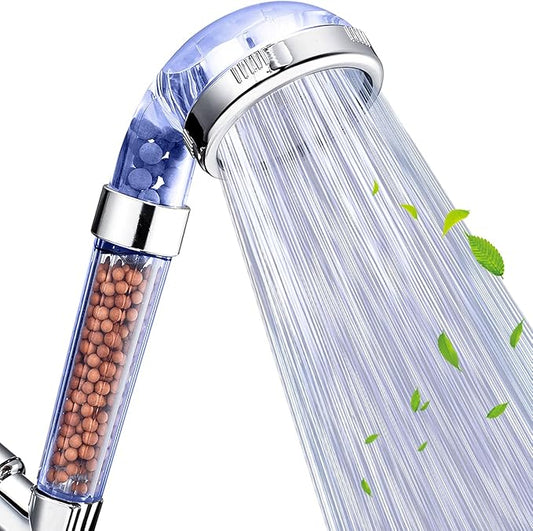 NOSAME Shower Head, Filter Filtration High Pressure Water Saving 3 Mode Function Spray Handheld Showerheads for Dry Skin & Hair