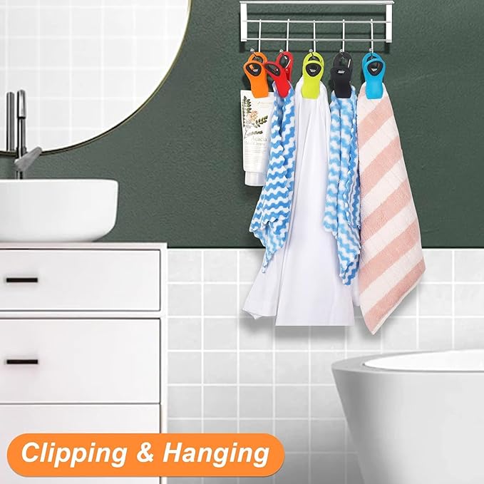 Jetmore 30 Pack Chip Clips Bag Clips, Multicolor Magnetic Clip for Food and Other Packages, Multipurpose Refrigerator Magnet Clip, Office Paper Clamps
