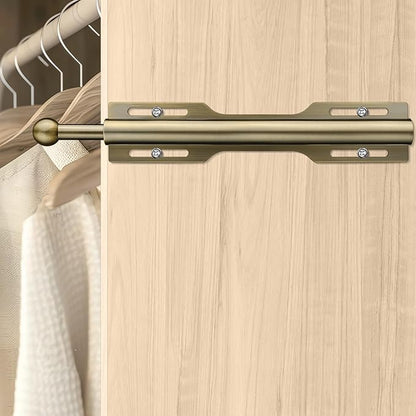 12" Valet Rod for Closet Pull Out (1 Pack, Antique Brass)