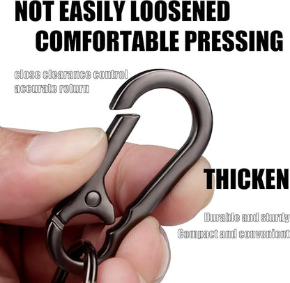 Wikavanli Metal Keychains Keyring Key Chain Ring Clip Holder Organizer for Home Car Keys Key Finder Women Men