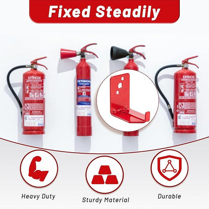 Fire Extinguisher Mount, 40 Pack Heavy Duty 3-Hole Fire Extinguisher Bracket, SturdyHolder for Easy Installation, Durable 20lb Hook Hanger