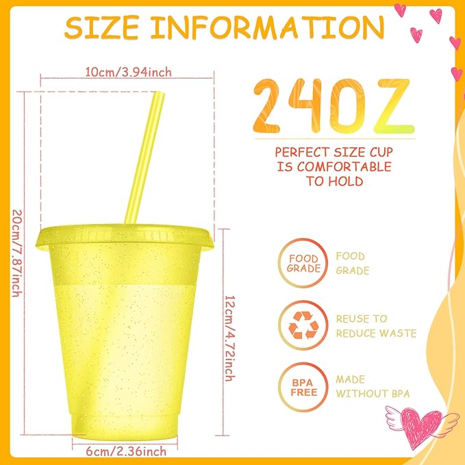 Sieral Cups with Straws and Lids Kids Tumbler with Straw Reusable Water Bottle Iced Coffee Travel Mug Adults Plastic Cups for Parties 16 oz(Modern Colors,30 Pack)