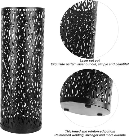 Semme Round Metal Umbrella Holder, and Watertight, Modern Design, Stable for Entryway, Office, Home Use (L)