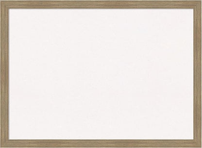 Amanti Art White Cork Board for Wall, 22x30 Vision Board with Brown Wood Frame, Medium Corkboard Office Decor for Home Organization, Casual Corkboard Pinboard to display items for home organization