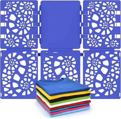 BoxLegend Shirt Folder V2 Shirt Folding Board Clothes Folder Easy and Fast to Fold Clothes for Adult and Kids Blue