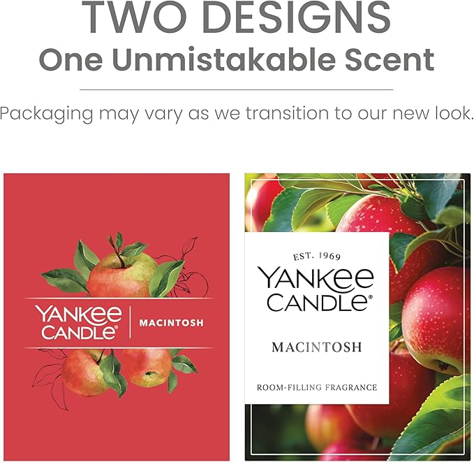 Yankee Candle, Macintosh Scented Candle, 20oz Classic 2-Wick Tumbler with up to 80 Hour Burn Time