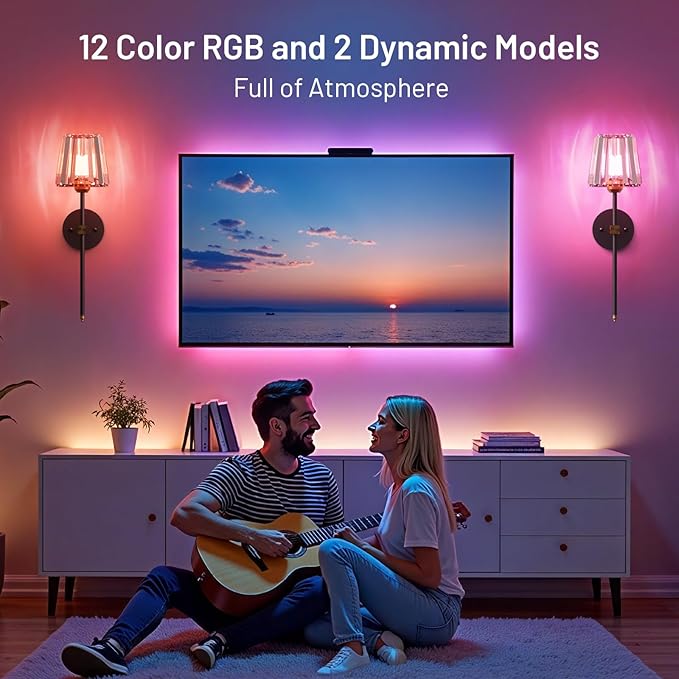 Crystal Battery Operated Wall Sconces Set of 2, Black and Gold Rechargeable Wireless Wall Lights with Crystal Lampshade, 12 RGB and 3CCT Dimmable Wall Lamps with Remote for Bedroom Living Room Hallway