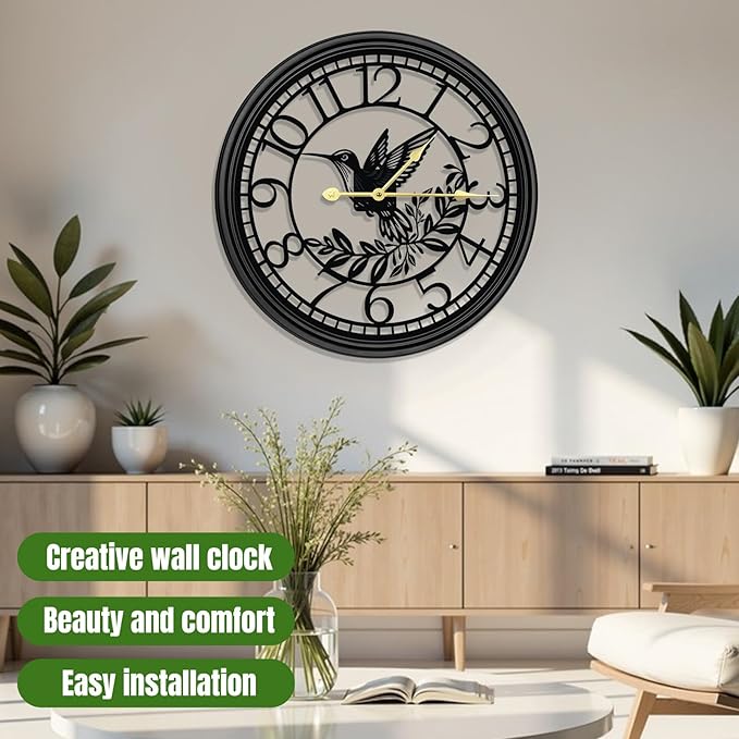 VPDTVK Big Wall Clock - Wall Clocks for Living Room Decor, Quiet and No Ticking Suitable for Wall Decor, Living Room Decoration, Kitchen Decoration