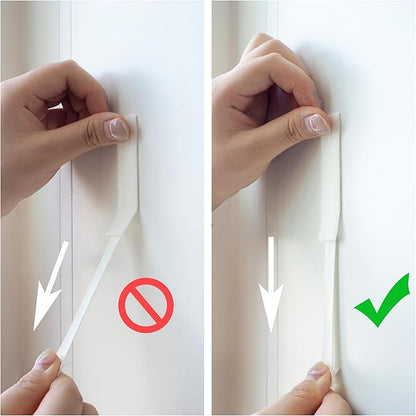 20-Pairs(40 Strips) XL Picture Hanging Strips, Removable Hook and Loop Tape, Picture Hanger Damage Free, Adhesive Strips for Frame Hanging and Christmas Decorations, Heavy Duty