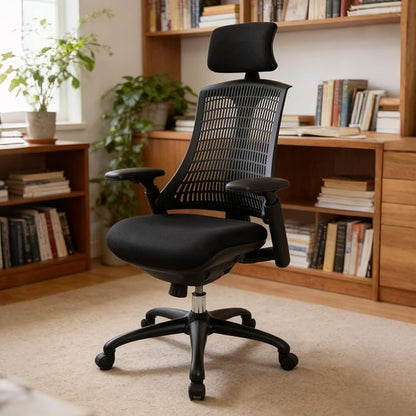 LuxErgo Home Office Chair, Executive Office Desk Chair, Comfortable Ergonomic Gaming Chair with Breathable Mesh Back, BIFMA Certified Heavy-Duty Base, Comfortable Desk Chair for Long Sitting