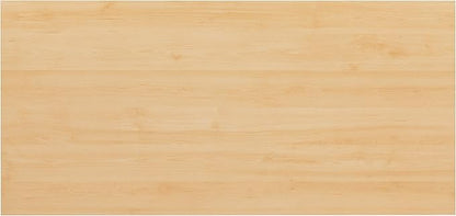 EMMA + OLIVER Industrial Modern Desk-47 L Commercial Grade Home Office Desk-Maple/Black