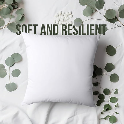 Utopia Bedding Throw Pillows (Set of 1, White) – 20 x 20 Inches Down Alternative Pillows for Bed, Sofa, and Couch - Fluffy Decorative Stuffer Pillow for Indoors & Outdoors (Pack of 2)