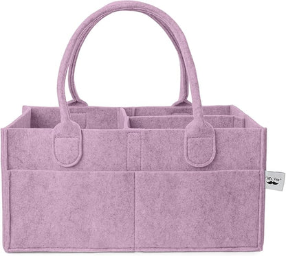 Mr. Pen- Baby Diaper Caddy Organizer, Orchid Mist, Nursery Storage Bin and Car Organizer for Diapers and Baby Wipes