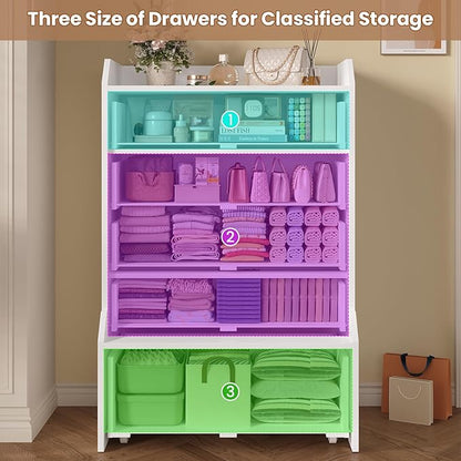 ADORNEVE 5 Drawer Dresser for Bedroom,Tall White Chest of Drawers,Large Modern Vertical Dresser for Living Room,Hallway, Closet
