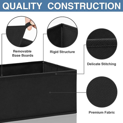 Criusia Drawer Organizer Clothes 12 Pack - Odorless Closet Organizers and Storage for Sock Underwear Bra - Dresser Organizador for Bedroom Organization -Nursery Drawer Divider Trays for Baby Clothes