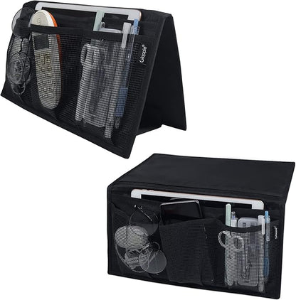 Gloppie Bedside Caddy with Pockets - Table Nightstand & Loft-Bed Organizer - Desk Storage & Hanging Organizer for Dorm