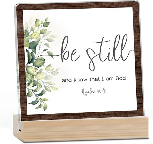 Farmhouse Decor, Acrylic Christian God Home Decorations, Aesthetic Entry Way Table Shelf Decor, Living Room Table Accessories, Boho Office Decorations For Work (06)