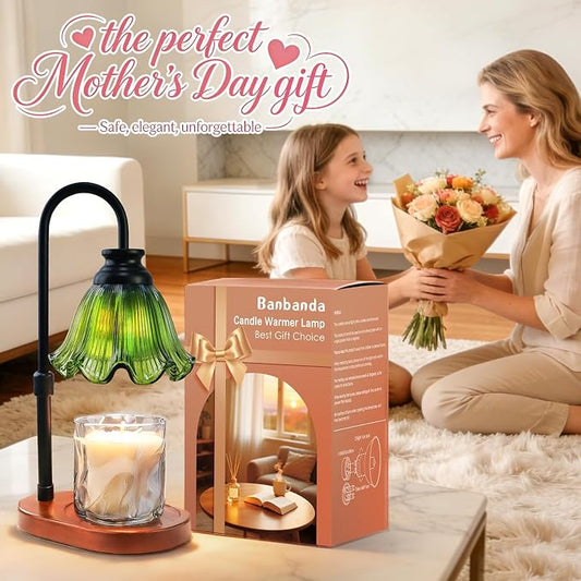 Candle Warmer Lamp with Timer, Christmas Decorations Indoor, Birthday Gifts for Women Mom, Warming Gifts for Office, Dorm, Apartment & New Home Decor