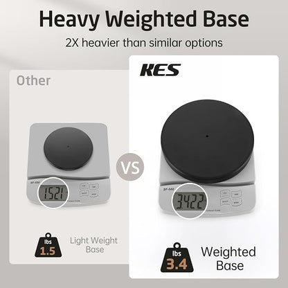 KES Black Toilet Paper Holder Stand with Weighted Base, 26" H (Taller Version) Free Standing Toilet Paper Roll Holder for Bathroom, Rustproof, BPH283S66-BK