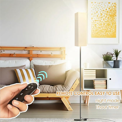 Floor Lamp for Bedroom Living Room Office with Remote Control Modern Living Room LED 4 Color Temperature & Stepless Dimmer, Standing Elegant Lamp 3000k-7000k