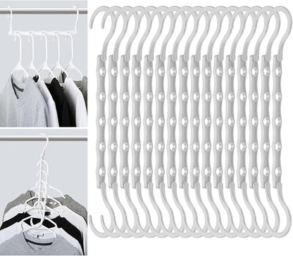 Mr. Pen- Space Saving Hangers, 16 pcs, 360° Rotating Hooks, Magic Cascading Hanger Organizer with 5 Enclosed Slots, Closet Organizers and Storage for Clothes, College Dorm Room Essentials