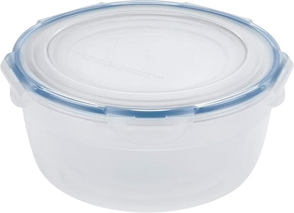 LocknLock Easy Essentials Food Storage lids/Airtight containers/Stackable, BPA Free, 6 Piece, Clear