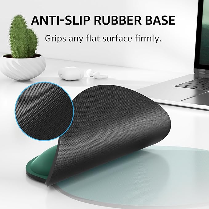 KTRIO Keyboard Wrist Rest & Mouse Pad with Wrist Rest Set, Forest Green | Memory Foam Wrist Support, Ergonomic Design, Non-Slip Base, Office and Home Use