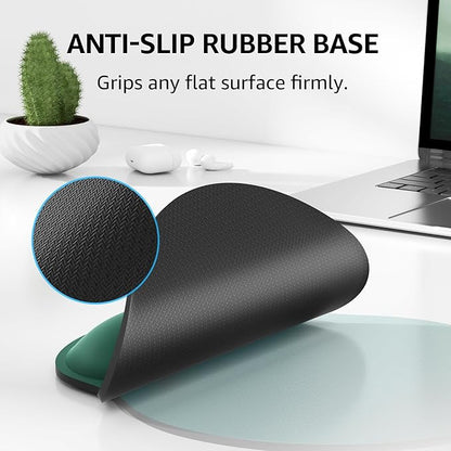KTRIO Keyboard Wrist Rest & Mouse Pad with Wrist Rest Set, Forest Green | Memory Foam Wrist Support, Ergonomic Design, Non-Slip Base, Office and Home Use