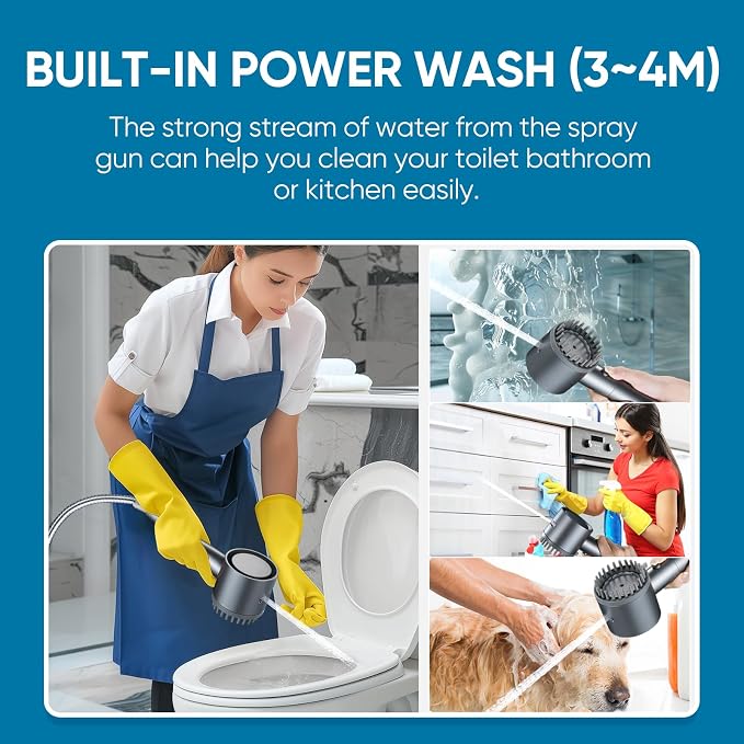 Cobbe Filtered Shower Head with Handheld, 4+1 Spray Mode Showerhead with Filters, Built-in Power Wash for Hard Water - Remove Chlorine - Reduces Dry Itchy Skin, Luxury Gray