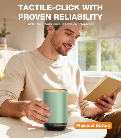 Kepwam Self-Heating Coffee Mug T1, 16oz Rechargeable Heated Coffee Mug, Smart Coffee Warmer Mug with App-Controlled,Advanced Temperature-Controlled Heating Coffee Gifts for Women Men Coffee Lover