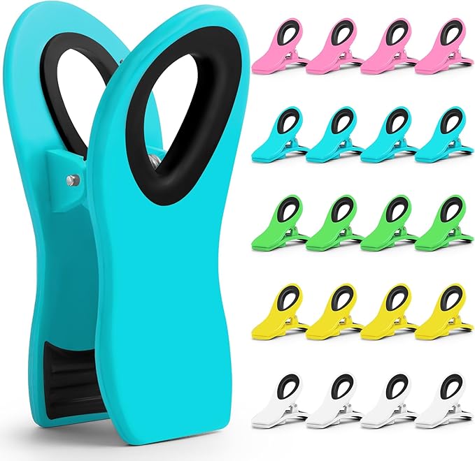 Jetmore 20 Pack Chip Clips, Bag Clips, Multipurpose Food Clip, Magnetic Clip for Chip, Snack, Food Storage, Kitchen, Packages, Office Paper Clamps