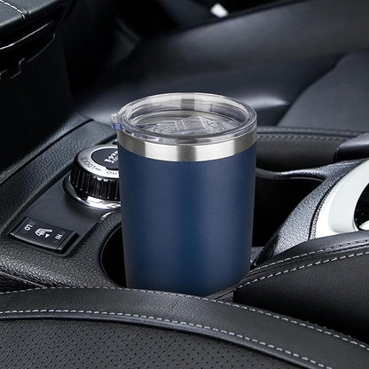 20oz Tumbler with Lid Stainless Steel Insulated Tumblers Travel Coffee Tumbler Bulk Double Wall Vacuum Insulated Water Cup Christmas Gifts for Women Men Her Him Home Office (Navy, 4pack)