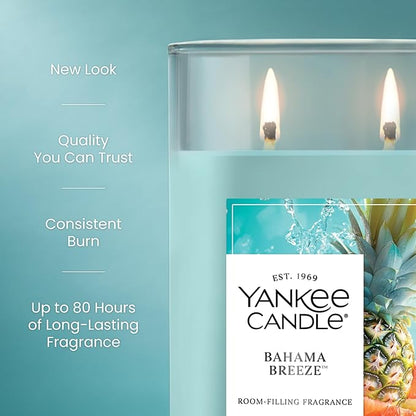 Yankee Candle, Bahama Breeze Scented Candle, 20oz Classic 2-Wick Tumbler with up to 80 Hour Burn Time