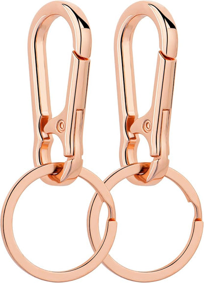 Wikavanli Metal Keychains Keyring Key Chain Ring Clip Holder Organizer for Home Car Keys Key Finder Women Men