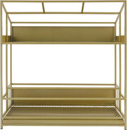 Umbrella Storage Rack, Umbrella Display Stand Rack Metal Umbrella Holder Stand, Commercial Umbrella Organizer Umbrella Storage Stand Umbrella Container for Entryway Home Office Patio (Gold)
