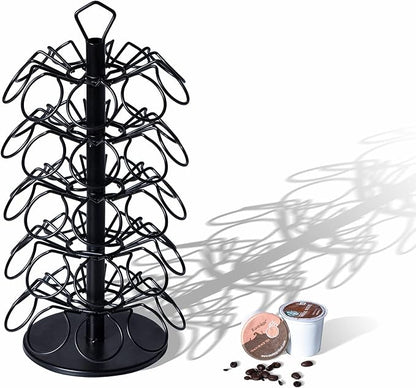 K-Cup Storage Coffee Capsules Pod Holder Carousel Capsule Display Storage for k-cup（45 pods-5 tiers）